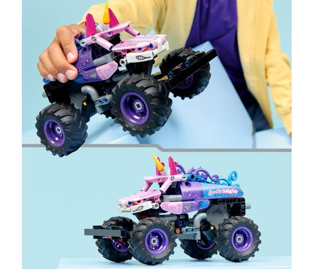 LEGO Technic 42220 Monster Jam Sparkle Smash z napędem pull-back - 1473446 - zdjęcie 10